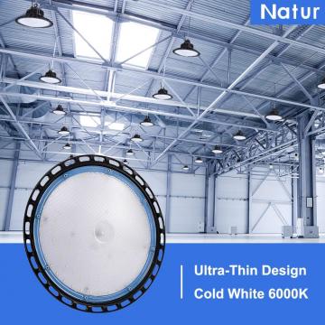 UFO LED Industrial Ceiling Pendant Lamp, 200W Commercial LED Light, 6000K 20000LM, High Bay Lights for Warehouse Workshop Garage Shop Lighting by Natur [Energy Class A++]