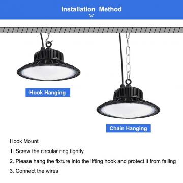 Industrial UFO Pendant LED Lamp, 150W High Bay Ceiling Light, 6000K 15000LM, Commercial LED Lights for Warehouse Workshop Garage Shop Lighting by Natur [Energy Class A++]