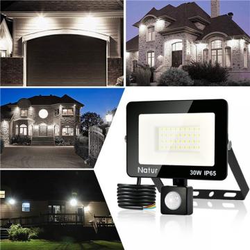 bapro 30W LED Security Lights with Motion Sensor, Slim Flood Light, IP65 Waterproof Flood Light Daylight White(6000K) Outdoor Lights 2019 New Series Perfect for Garden Garage [Energy Class A++]