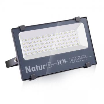 NATUR 50W LED Flood Light, Ultra Slim and Lightweight Design, 5000LM Outdoor Security Spotlights, 250W Halogen Equivalent, IP66 Waterproof, 6000K Daylight White [Energy Class A++]