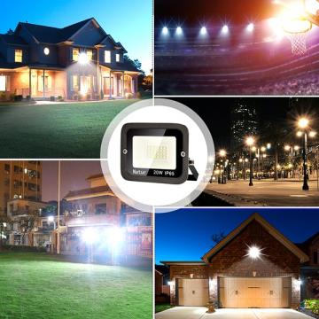 bapro 20W LED Outdoor Floodlight,Led Floodlight Super Bright, Garden Lights Cold White(6000K), IP65 Waterproof Outdoor Flood Light Wall Light Perfect for Garage, Garden,Forecourt[Energy Class A+]…