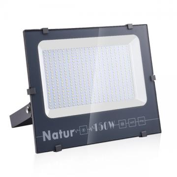 NATUR 150W LED Flood Light, Ultra Slim and Lightweight Design, 15000LM Outdoor Security Spotlights, 750W Halogen Equivalent, IP66 Waterproof, 6000K Daylight White [Energy Class A++]