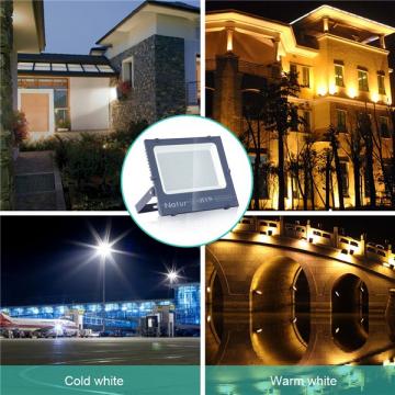 NATUR 200W LED Flood Light, Ultra Slim and Lightweight Design, 20000LM Outdoor Security Spotlights, 1000W Halogen Equivalent, IP66 Waterproof, 6000K Daylight White [Energy Class A++]