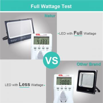 NATUR 400W LED Flood Light, Ultra Slim and Lightweight Design, 40000LM Outdoor Security Spotlights, 2000W Halogen Equivalent, IP66 Waterproof, 6000K Daylight White [Energy Class A++]