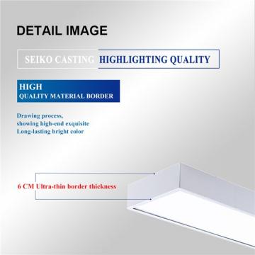 LED Panel Ceiling Light 120x30CM 60W, Low Profile White Body Suspended & Surface Mount Ceiling Panel Drop, 4000K Neutral White 6000LM, Flat Panel for Residential Office Shop Lighting