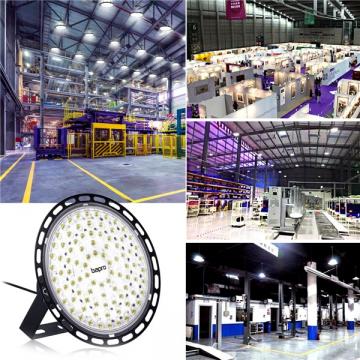 bapro LED High Bay Light 300W, Industrial Lamp, 30000LM High Bay Lighting,Daylight White 6000K Ultra Thin LED Warehouse Lighting， Workshop Lighting for Warehouse, Factory, Workshop [Energy Class A++]