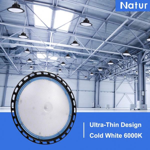 Industrial UFO Pendant LED Lamp, 100W High Bay Ceiling Light, 6000K 10000LM, Commercial LED Lights for Warehouse Workshop Garage Shop Lighting by Natur [Energy Class A++]