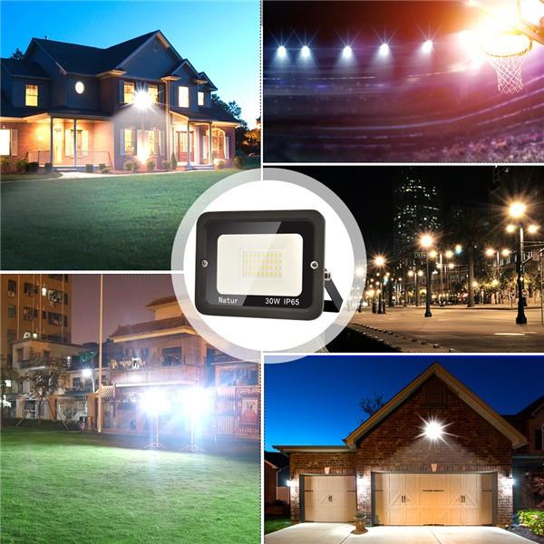 bapro 30W LED Outdoor Floodlight,Led Floodlight Super Bright, Garden Lights Cold White(6000K), IP65 Waterproof Outdoor Flood Light Wall Light Perfect for Garage, Garden,Forecourt[Energy Class A+]…