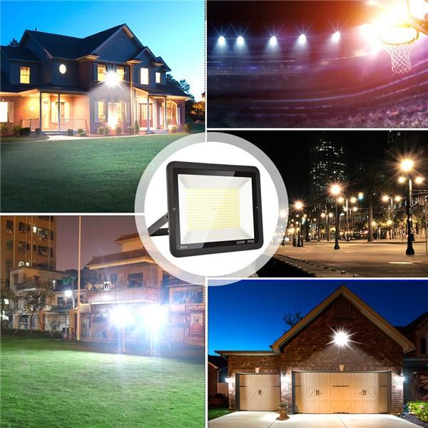 bapro 300W LED Outdoor Floodlight,Led Floodlight Super Bright, Garden Lights Cold White(6000K), IP65 Waterproof Outdoor Flood Light Wall Light Perfect for Garage, Garden,Forecourt[Energy Class A+]…