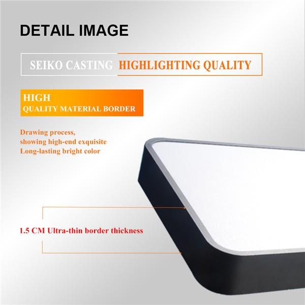 LED Ceiling Panel Light 120x30CM 60W, Black Body Suspended & Surface Mount Ceiling Panel Drop, Low Profile Design 4000K Neutral White 6000LM, Flat Panel Lighting for Residential Office Shop Light